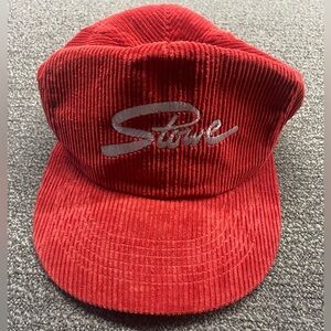 Vintage Stowe Vermont Corduroy Embroidered Snapback Hat